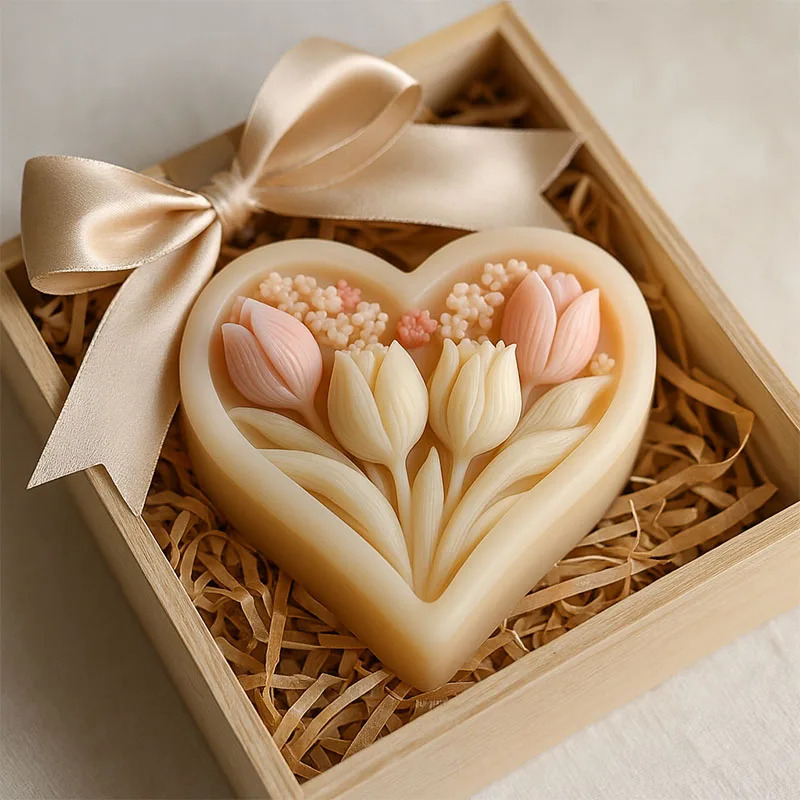 Soap Making Kit For Beginners - قالب سيليكون لصنع شموع التوليب على