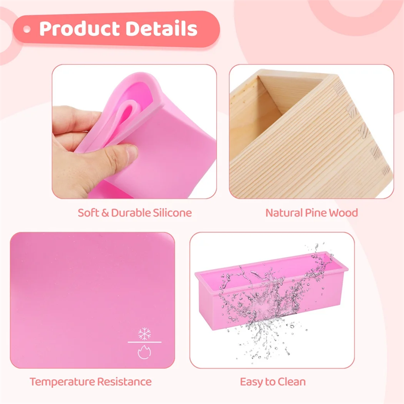 قالب صابون سيليكون مستطيل الشك - مراجعة Soap Making Kit For Beginners وسعره