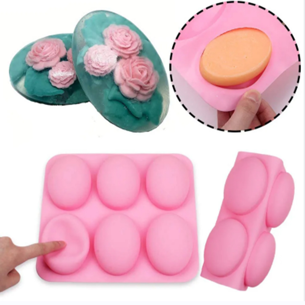 6 تجاويف قالب صابون سيليكون بي - مراجعة Soap Making Instructions وسعره