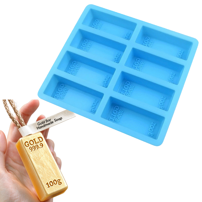 قالب سيليكون على شكل قطعة ذهبي - مراجعة Soap Making Instructions وسعره